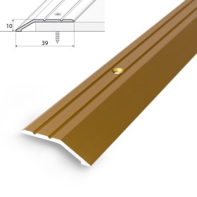 Aliumininė grindų juostelė HESORA H 04 D1, 4 x 90 cm,  mat.aukso spalvos, kilmės šalis ES