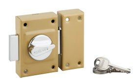 Pridedamoji spyna THIRARD, 3 raktai, plieninė, spl. bronzos, 40 mm, 1030/293184