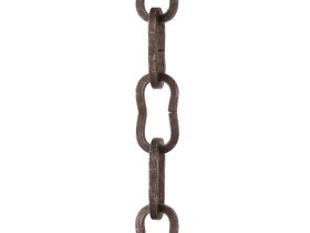 Dekoratyvinė grandinė POSAMO VAUKA, 0036/5,0mm, plienas, cinkuotas, juodos spalvos, 5m