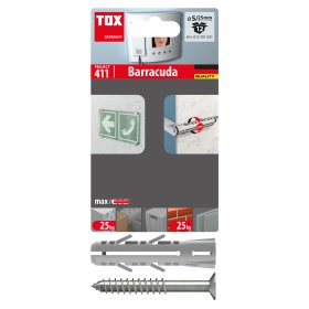 Kaištis su sraigtu TOX Barracuda, 5/25, 12 vnt.