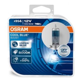Automobilinė lemputė OSRAM, Cool Blue Boost, H4 100/90W/12V, P43T, 2vnt