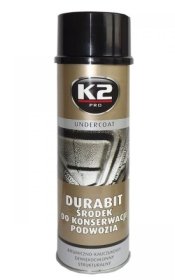 Bituminė-kaučiukinė danga K2 Durabit, purškiamas, 500 ml.