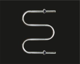 Rankšluosčių džiovintuvas-gyvatukas WELLMER, d32, M1'', 570 x 450 mm, 2 bangų, 2 met. laikliai, 316 plienas, 15411M