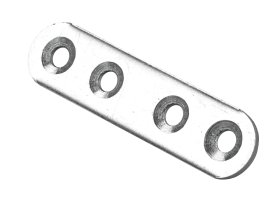 Jungiamoji plokštelė HETTICH, 12 vnt., 60 x 15 mm, cinkuotas, 9100380