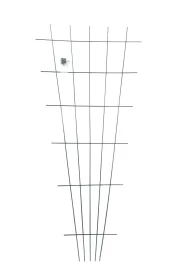 Augalų atrama ASEJA, vėduoklinė, metalinė, žalios sp., 150 x 75 x 0,4 cm.