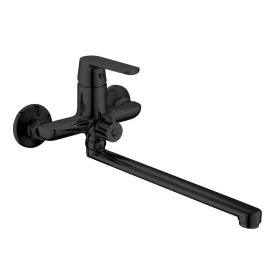 Vonios maišytuvas MILA, ilgu snapu, juodas, 170529