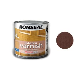 Greitai džiūstantis lakas RONSEAL Interior Varnish, deep mahogany, 0,25 l