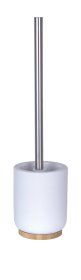 Tualeto šepetys RIDDER Fancy, pastatomas, baltos spalvos, keramika/bambukas, 2126401