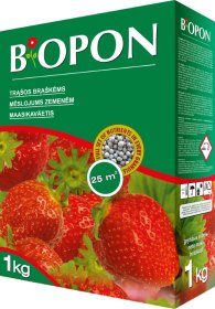 Trąšos granulėmis braškėms ir žemuogėms BIOPON, 1 kg
