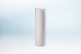 Pūsta polietileno plėvelė REGIS, 5 mm storio, 1,2 x 50 m, 60 m2/rul., 20 kg/m³ tankio, baltos spalvos