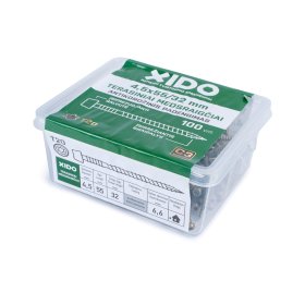 Terasiniai medsraigčiai XIDO, 4,5 x 55/32 mm, antikorozinis padengimas, 100 vnt., TORX20
