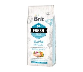 Sausas šunų ėdalas BRIT Fresh, didelių veislių šunims, su šviežia žuvimi ir moliūgu, 2,5kg