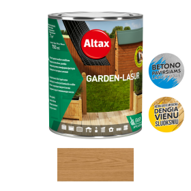 Dekoratyvinis impregnantas medienai ALTAX Garden-Lasur, 0,75 l, ąžuolas