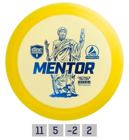 Diskgolfo diskas DISCMANIA Mentor Distance Driver, yellow