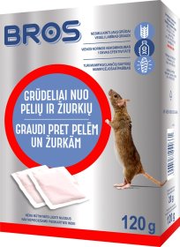 Grūdeliai nuo pelių ir žiurkių BROS, 120g