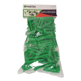 Plytelių pleištai MARTEN, 7-15 mm, išlyginimo sistemai, žali, 100 vnt.