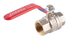 Pilno pralaidumo rutulinis ventilis FERRO Power, ilga rankena, vidus-vidus, 3/4 "