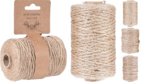Virvutė, džiutinė, rudos sp., 1 mm x 100 m, 2 mm x 50 m arba 3 mm x 25 m