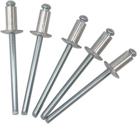 Nerūdijančio plieno kniedės, A2/A2, 3,8 x 8 mm, 50 vnt.