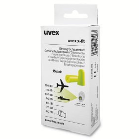 Ausų kištukai UVEX X-fit, 15 porų