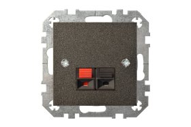 Garsiakalbių lizdas LIREGUS Epsilon, 1 vietos, prispaudžiamas, antracito sp., IGL-2-01.E/J  