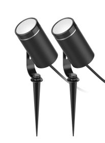 Išmanusis lauko šviestuvų rinkinys DELTACO, Smart Home SH-GLK01, LED 8W, RGB + švelni balta, išmanus adapteris, 2m ilgintuvas, 2 vnt.