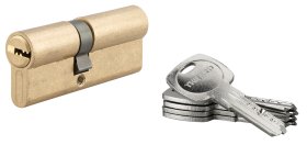 Spynos cilindras SERRUPRIX Tiger 6, 5 raktai, žalvarinis, 45x35 mm, 216605