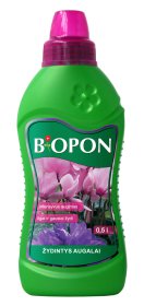 Skystos trąšos žydintiems augalams BIOPON, 0,5 l