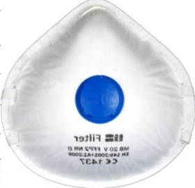 Respiratorius FFP2 MB FILTER, NR D, su vožtuvu, KRAMB20V