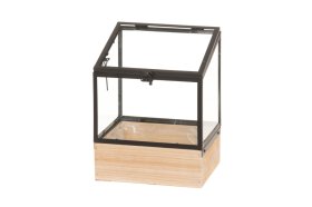 Sodo dekoracija 4Living ŠILTNAMIS, skaidri, 24 x 19 x 31 cm.