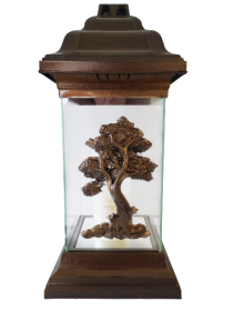 Kapų žibintas "Medis", vario spalvos, degimo laikas 48 val.