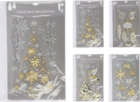 Kalėdiniai sienų lipdukai, 29 x 41 cm, 2 rūšių