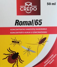 Koncentratas vabzdžių naikinimu CREDO Romal 65, 50 ml