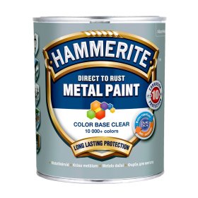 Antikoroziniai dažai HAMMERITE Smooth, 0,65 L, BC bazė, tonuojami, blizgūs