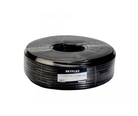 TV antenos kabelis 75 Omh Rg6U Ccs, 1.02 mm variuotas laidininkas, ekranavimas 32/0.12 mm aliuminio pynė ir folija, 6.5 mm², S610-32, TV32VL, juoda