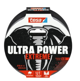Juosta TESA 56623 Ultra Power Extreme, juoda, 25m x 50mm