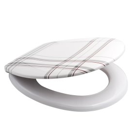 Klozeto dangtis RIDDER Scotty, lėtai nusileidžiantis, su raštu, duroplastas