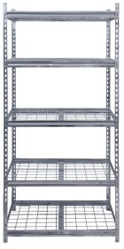 Sandėliavimo lentyna HERVIN EQUIPMENT, 5 lentynos, cinkuota, su grotelėmis, 750 kg, 1830 x 400 x 900 mm, TC-080H