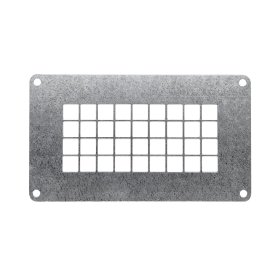 Ventiliacinis tinklelis - grotelės EUROPLAST LSM1408Zn, 140 x 80 mm, cinkuotas, metalinis