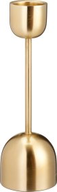Žvakidė, 6,5 x 6,5 x 25 cm, aukso sp., metalinė