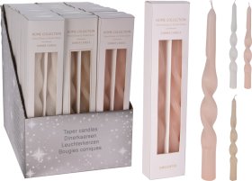 Žvakių rinkinys, 2 vnt., 3 skirtingos spalvos, degimo laikas apie 4 h