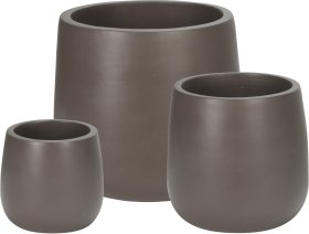 Lauko vazonas, rudos sp., 37,5 x 37,5 x 32,5 cm.