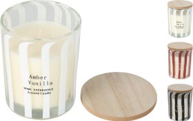 Kvapni žvakė stikliniame indelyje, 3 skirtingi kvapai, 8 x 10 cm