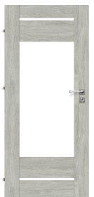 Laminuotos vidaus durys su užlaida VOSTER Rocco 10, kairinės, spalva Polar oak, 2030x744x40 mm