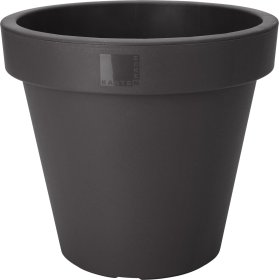 Plastikinis lauko vazonas, juodos sp., 80 x 80 x 69 cm.