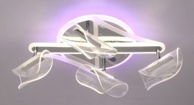 Pakabinamas LED šviestuvas BALTIK GAISMA Mx55746/4 Cr, 40 W, 3000-6000K, 230V, 1792 lm, 580 x 300 x 200 mm, dimeriuojamas, su pultu