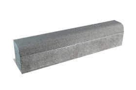 Gatvės bordiūras VIA, pilkas, matmenys 1000 x 150 x 300 mm