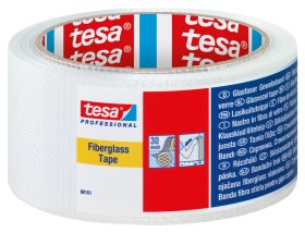 Stiklo audinio juosta TESA, 48 mm x 45 m, plyšiams užklijuoti