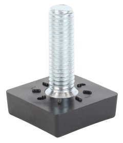 Reguliuojamas kvadratinis varžtas PVC, M8, matmenys 15 x 20 mm, 4 vnt., juodos spalvos, 426804