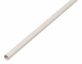 Plastikinis profilis, apvalus, baltos sp., matmenys 1 x 7 x 1000 mm, 484910